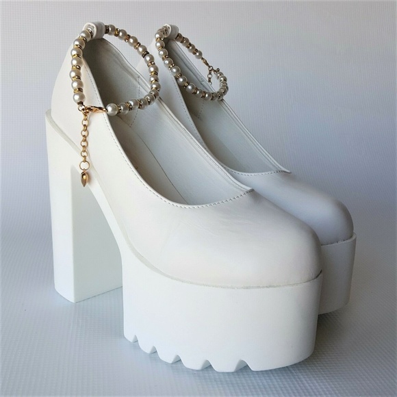 MEILANYA Chunky Platform Ankle Strappy Buckle 7.5 - Picture 1 of 8